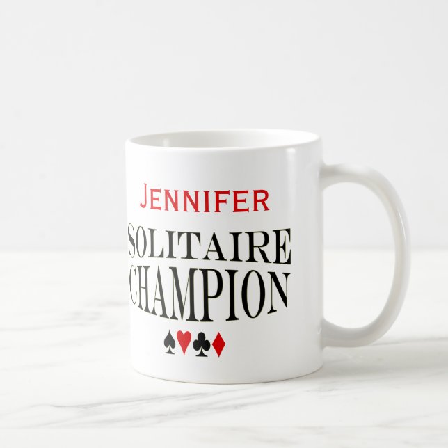 Taza De Café Campeón solitario personalizado (Derecha)