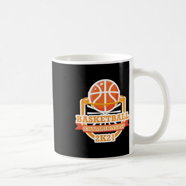 Taza De Café Campeonato de Baloncesto Vintage (Derecha)
