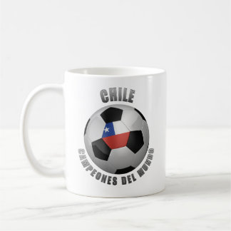 TAZA DE CAFÉ CAMPEONES DEL FÚTBOL DE CHILE