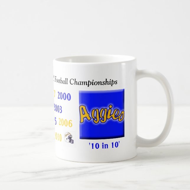 Taza De Café campeones del fútbol del nd (Derecha)