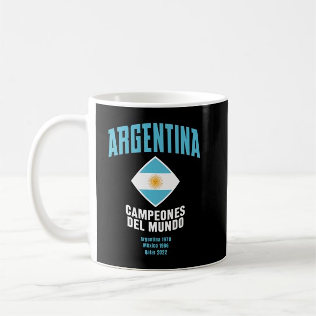 Taza De Café Campeones del Mundo Argentina 2023 (Izquierda)