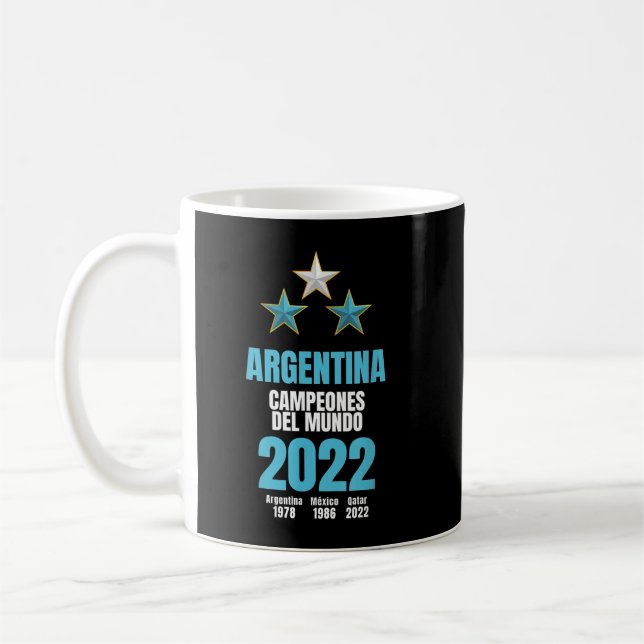 Taza De Café Campeones del Mundo Argentina 2023 (Izquierda)
