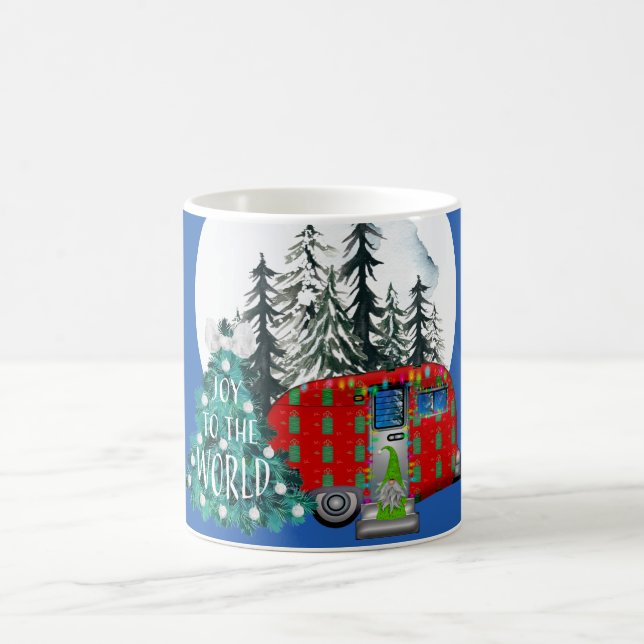Taza De Café Camper de Navidades mágicos (Centro)