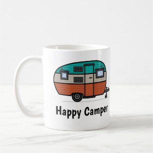 Taza De Café Camper feliz, agregar texto, Café Mug