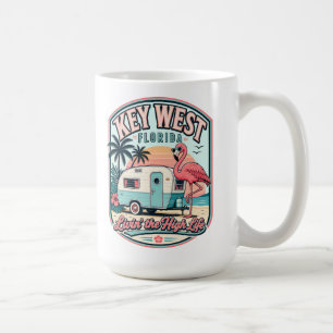 Taza De Café Camper Flamingo Key West Estilo de Vida en Florida