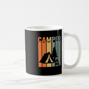 Taza De Café Camper Retro Divertido Camping Fuego de la tienda