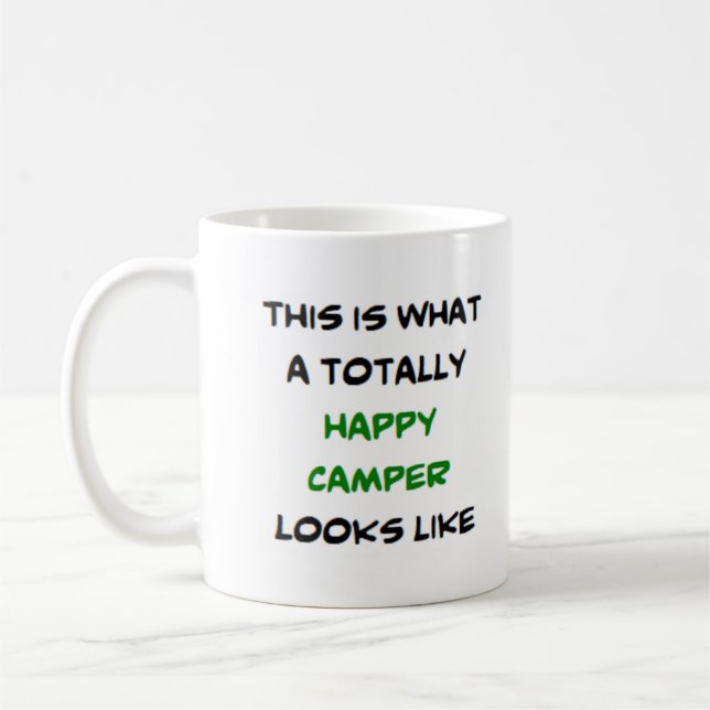 Taza De Café camper, totalmente feliz (Izquierda)