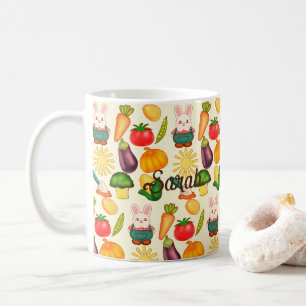 Taza De Café Campesino de conejo de conejo