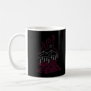 Taza De Café Campfire de invierno