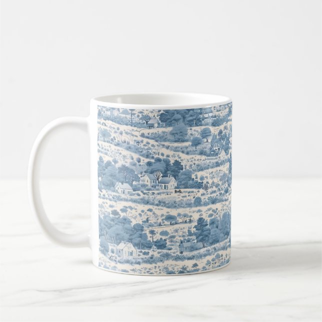 Taza De Café campiña azul francesa (Izquierda)
