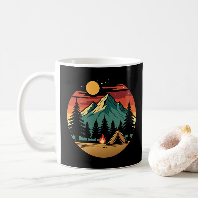 Taza De Café Camping (Con donut)