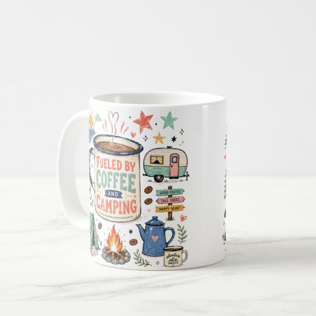 Taza De Café Camping (Anverso izquierdo)
