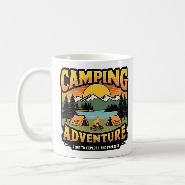 Taza De Café Camping Adventure (Izquierda)