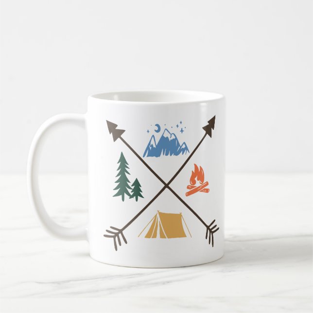 Taza De Café Camping Adventure (Izquierda)
