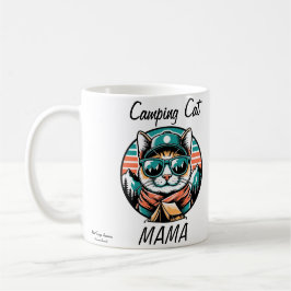 Taza De Café Camping Cat Mama