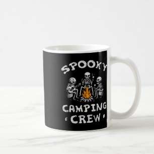 Taza De Café Camping Crew Halloween Camping Skeleton Campsite