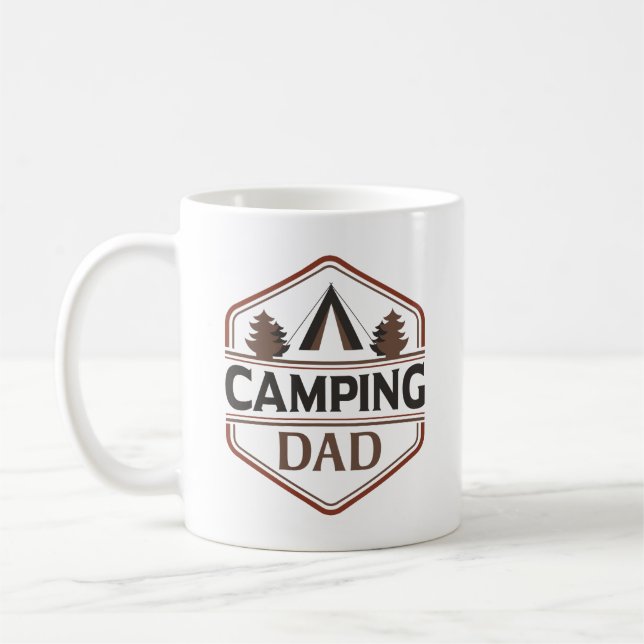 Taza De Café Camping Dad (Izquierda)