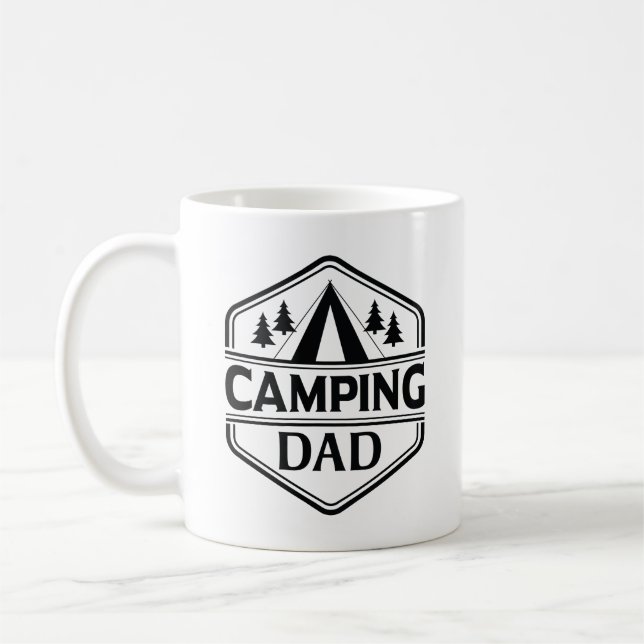 Taza De Café Camping Dad (Izquierda)