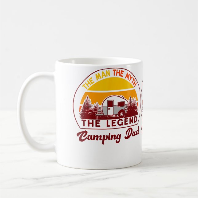 Taza De Café Camping Dad Motorhome Caravan Camper Dad (Izquierda)
