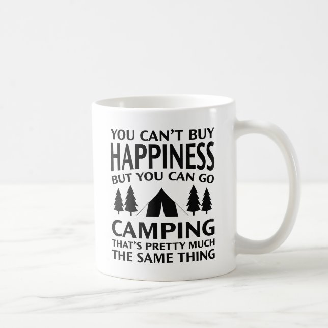 Taza De Café Camping de la felicidad (Derecha)