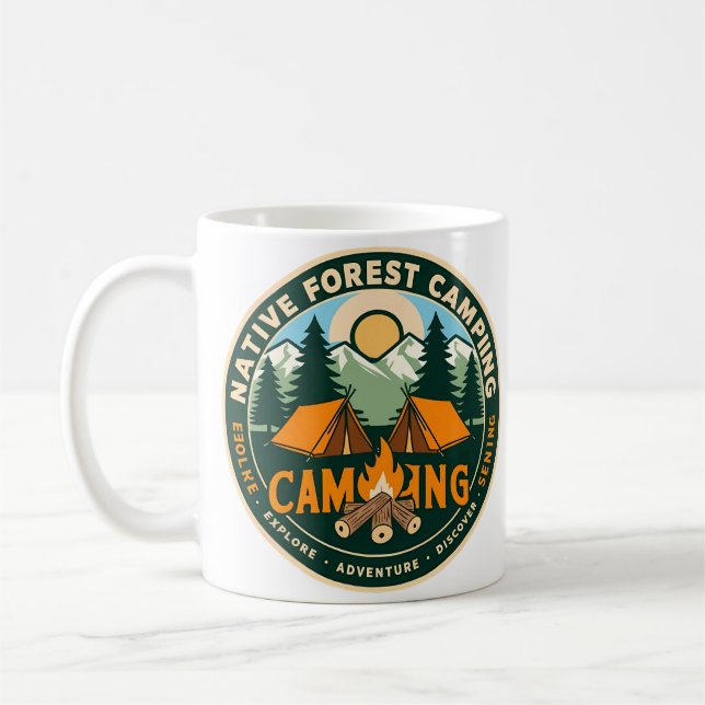 Taza De Café Camping de montaña nativa (Izquierda)