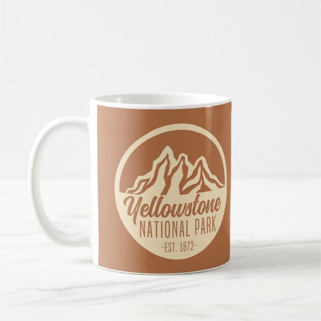 Taza De Café Camping de senderismo en el Parque Nacional Yellow (Izquierda)