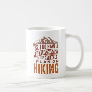 Taza De Café Camping del Plan de Jubilación