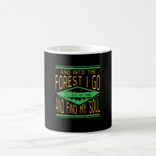 Taza De Café Camping - En el bosque voy a divertida acampada