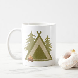 Taza De Café Camping En La Naturaleza
