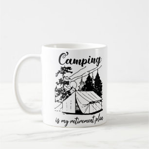 Taza De Café Camping es mi plan de retiro 2021 Divertido campin