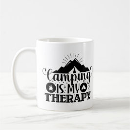Taza De Café Camping Es Mi Terapia