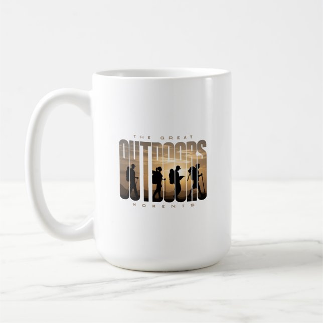 Taza De Café Camping exterior | Clásica Mug 15# (Izquierda)