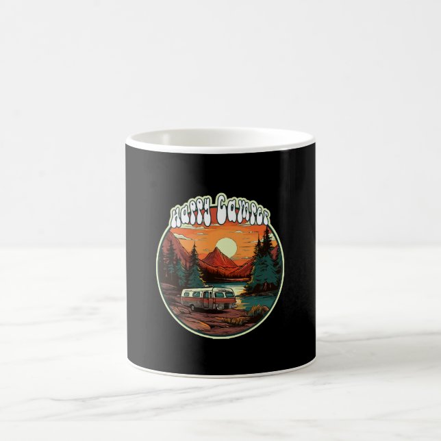 Taza De Café Camping Feliz (Centro)