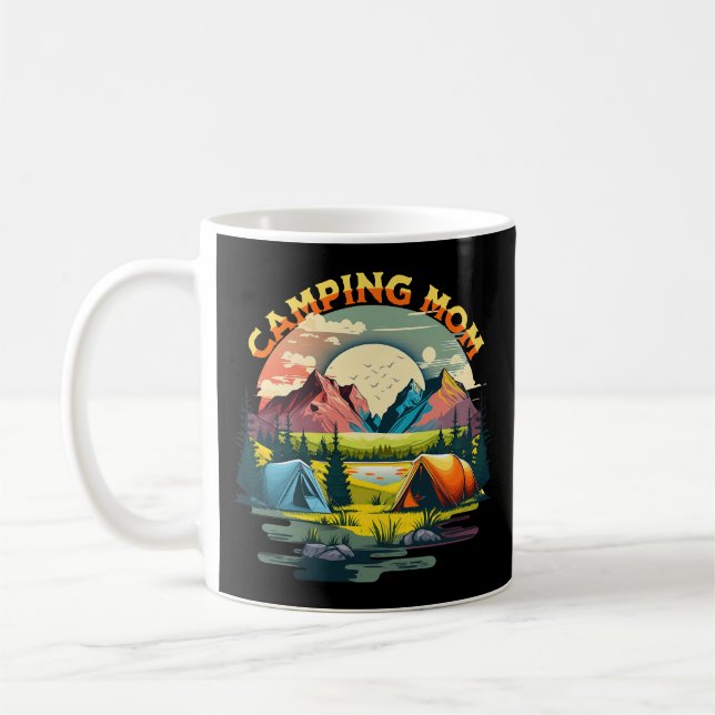 Taza De Café Camping Mom (Izquierda)