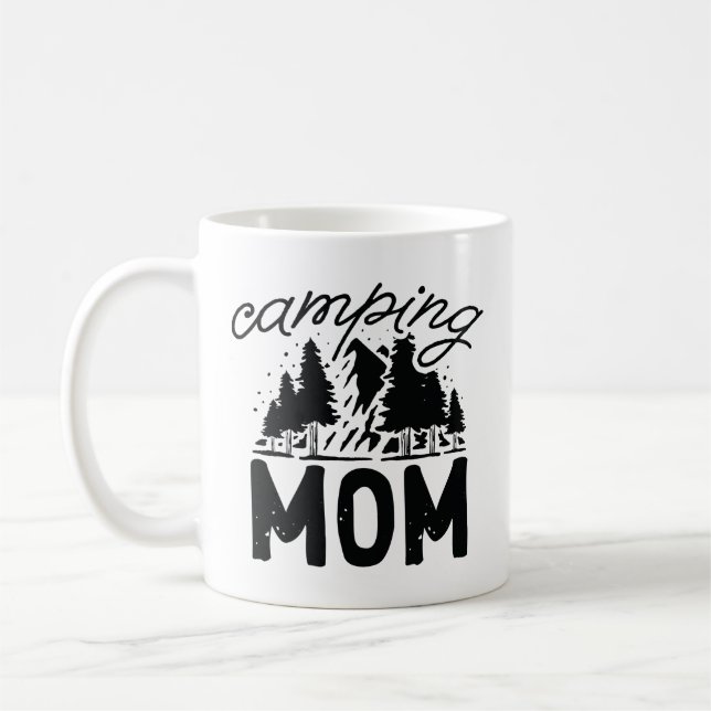 Taza De Café Camping Mom (Izquierda)
