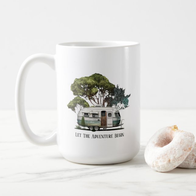 Taza De Café Camping Mug (Con donut)