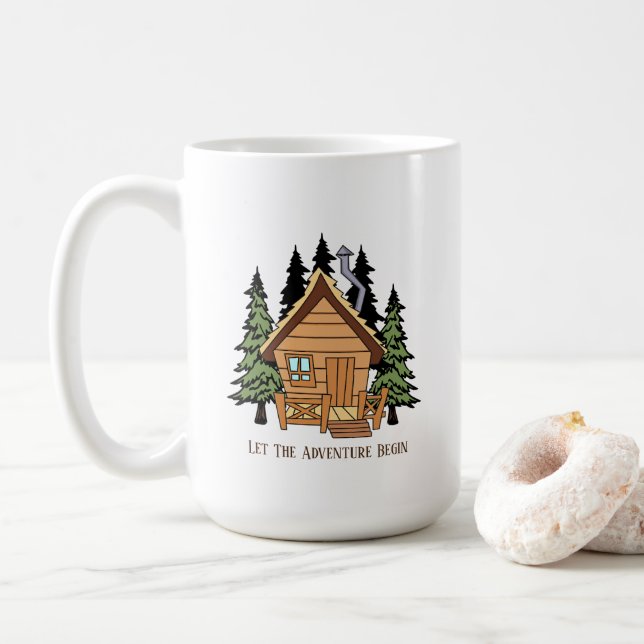 Taza De Café Camping Mug (Con donut)
