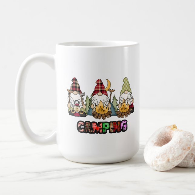 Taza De Café Camping Mug (Con donut)