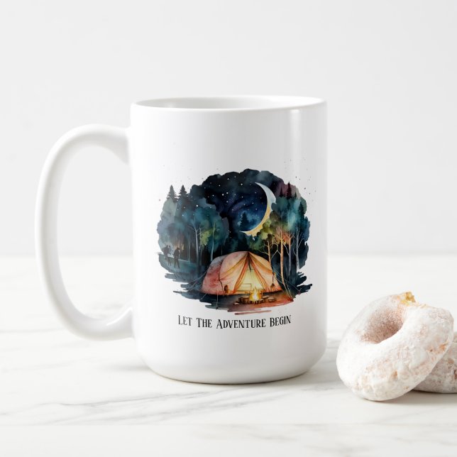 Taza De Café Camping Mug (Con donut)