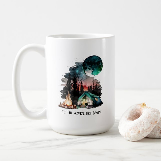 Taza De Café Camping Mug (Con donut)