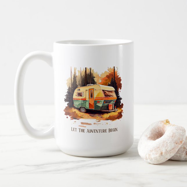 Taza De Café Camping Mug (Con donut)
