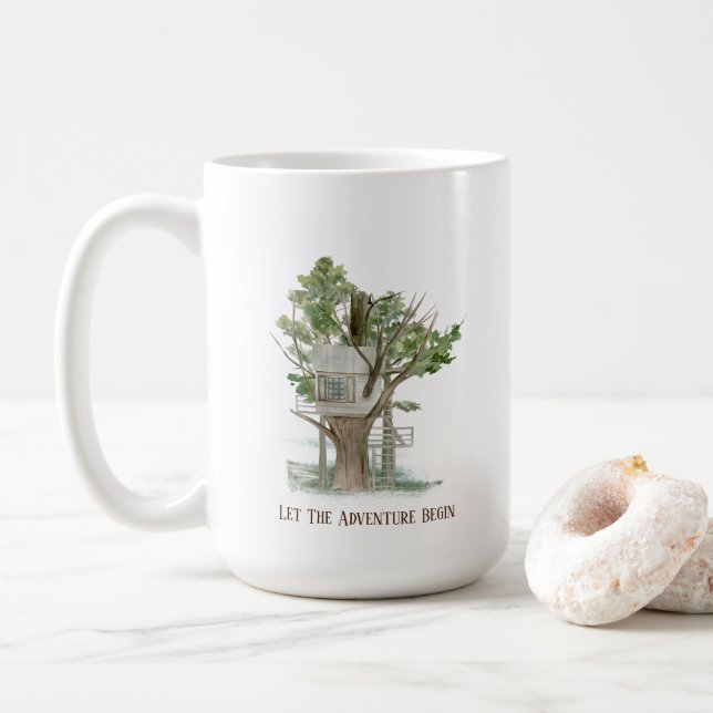 Taza De Café Camping Mug (Con donut)