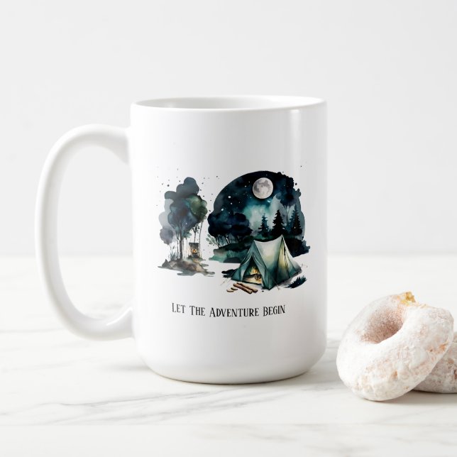 Taza De Café Camping Mug (Con donut)