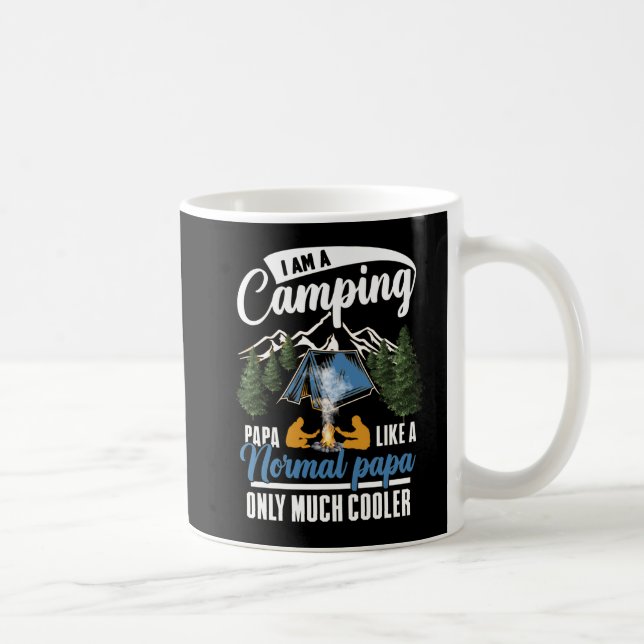 Taza De Café Camping Papa moderno (Derecha)