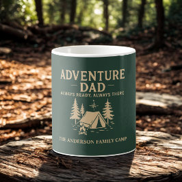 Taza De Café Camping Personalizado de Adventure Dad