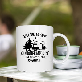 Taza De Café Camping sarcástico gracioso personalizado