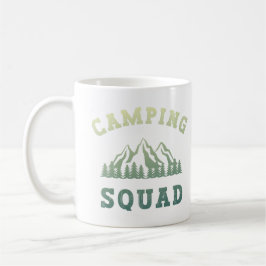 Taza De Café Camping Squad Camping Montañas al aire libre