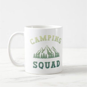 Taza De Café Camping Squad Camping Montañas al aire libre