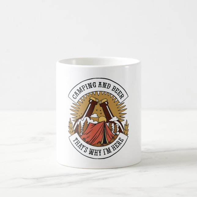 Taza De Café Camping y Cerveza (Centro)
