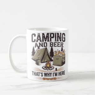 Taza De Café Camping y la camiseta de Beer Lover